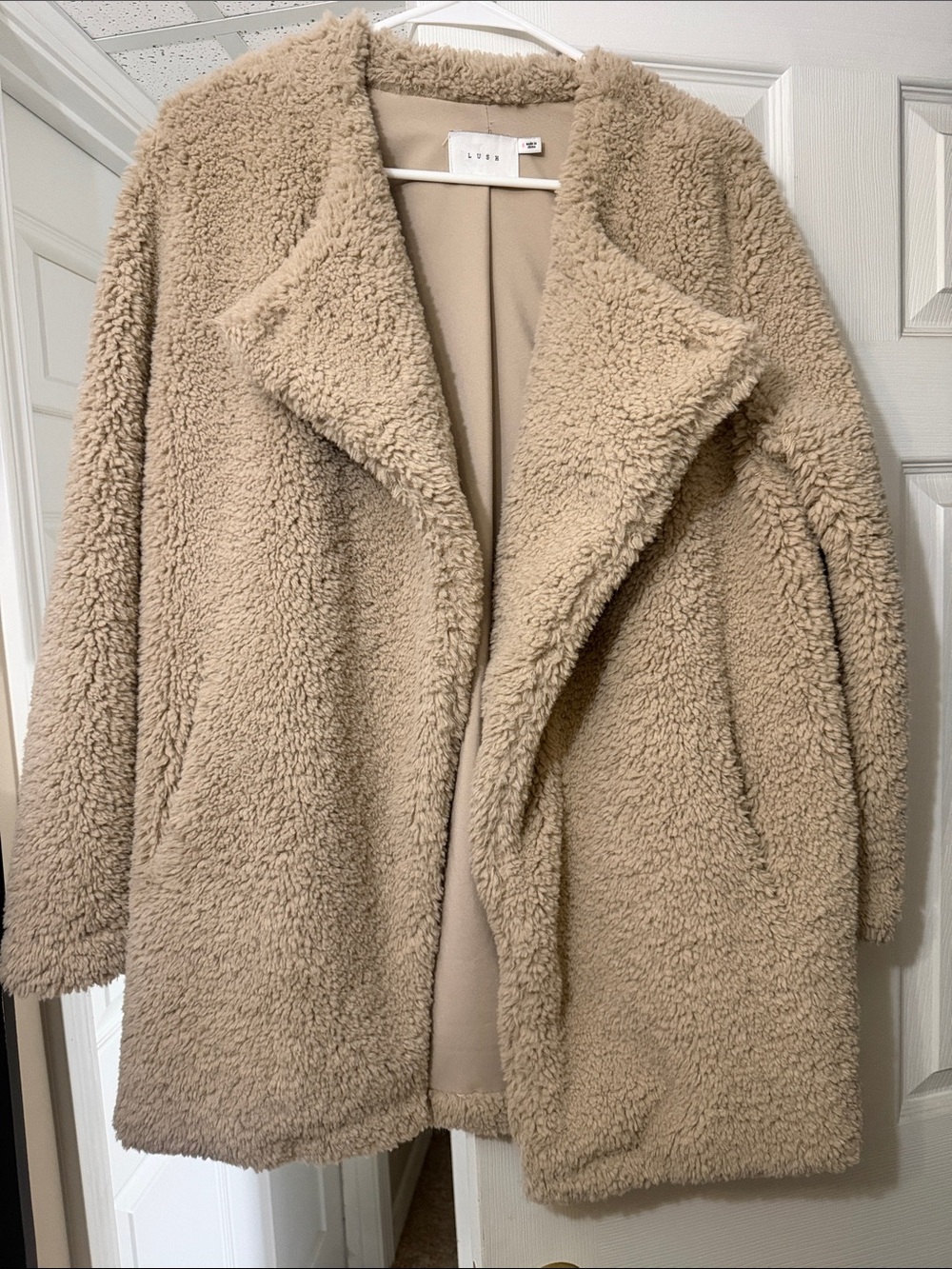 Lush Cozy Teddy Faux-Shearling Coat